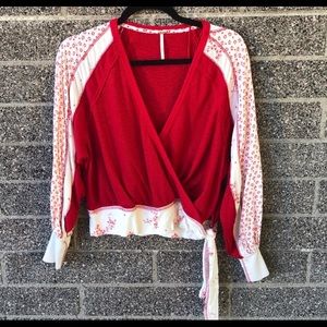 FREE PEOPLE Auxton thermal knit top XS